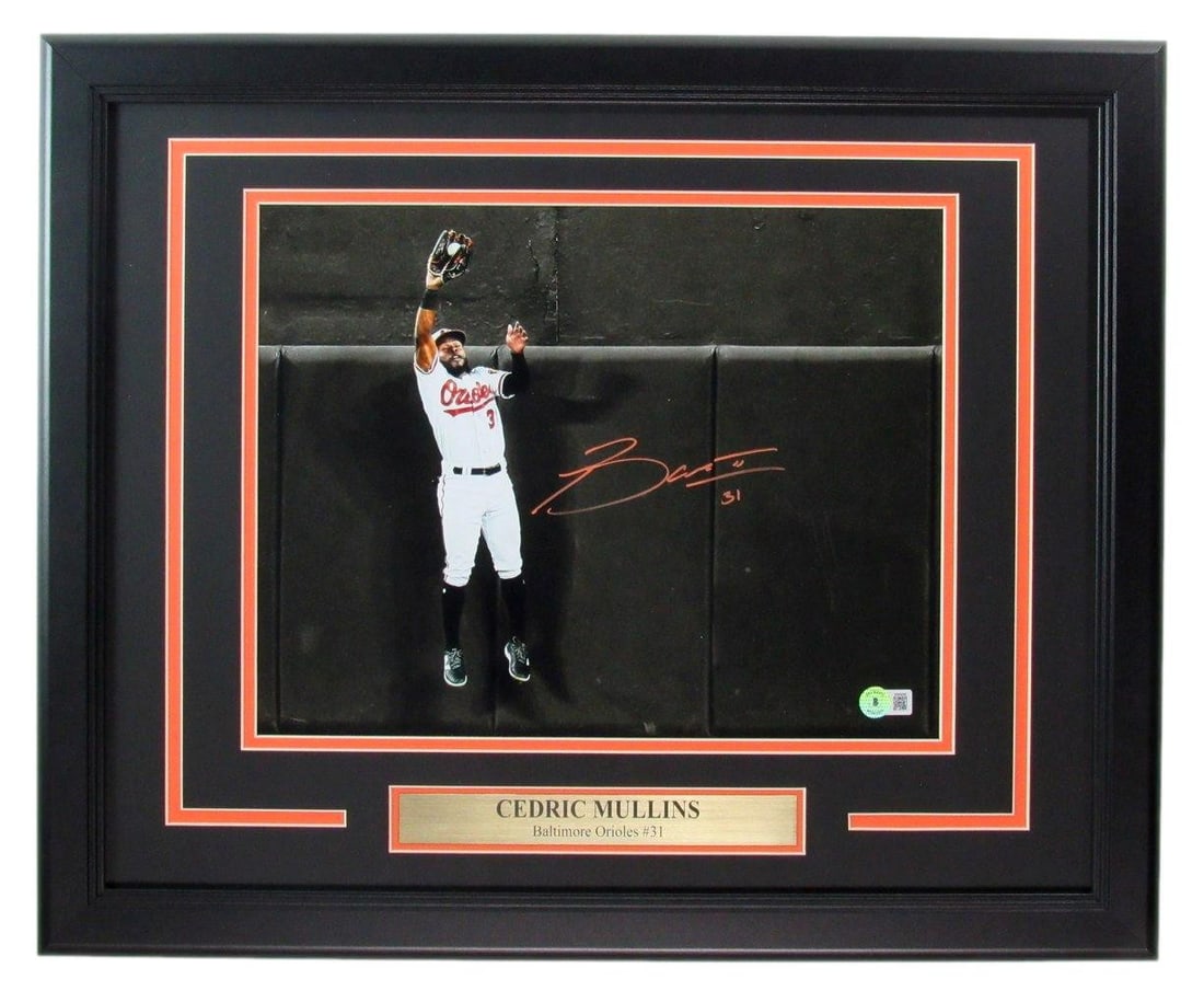 190240 Cedric Mullins Signed/ Auto 11x14 Photo Orioles Framed Beckett: 190240 Cedric Mullins Signed/ Auto 11x14 Photo Orioles Framed Beckett Get ready to showcase your Orioles pride with an authentic 11x14 photo of Cedric Mullins, signed by the star himself! This beautif