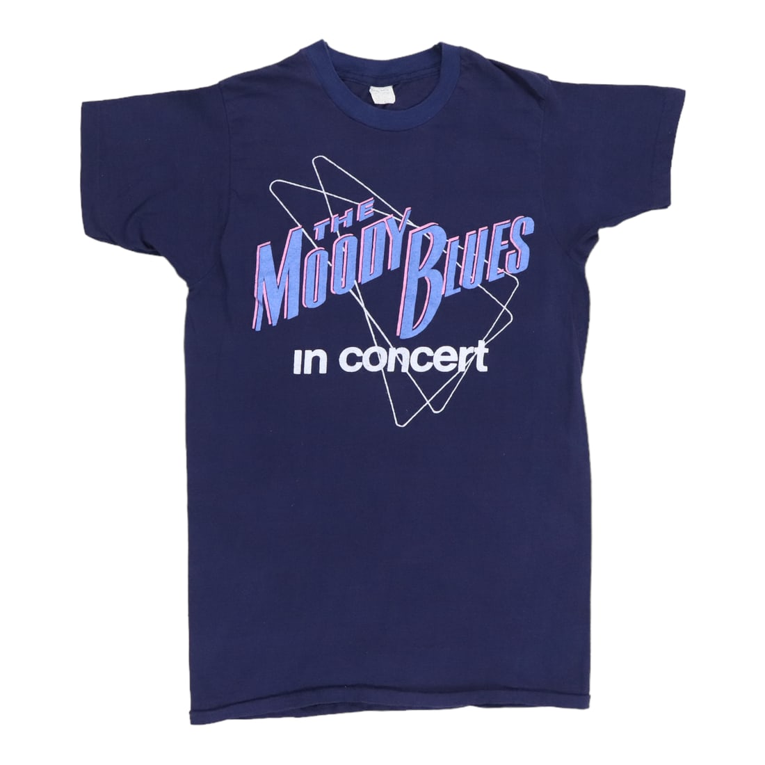 Shirt 1980s Moody Blues In Concert Tour: Shirt 1980s Moody Blues In Concert Tour Get ready to rock out in style with this authentic 1980s Moody Blues In Concert Tour shirt, featuring a classic blue color and original vintage design. Made fro