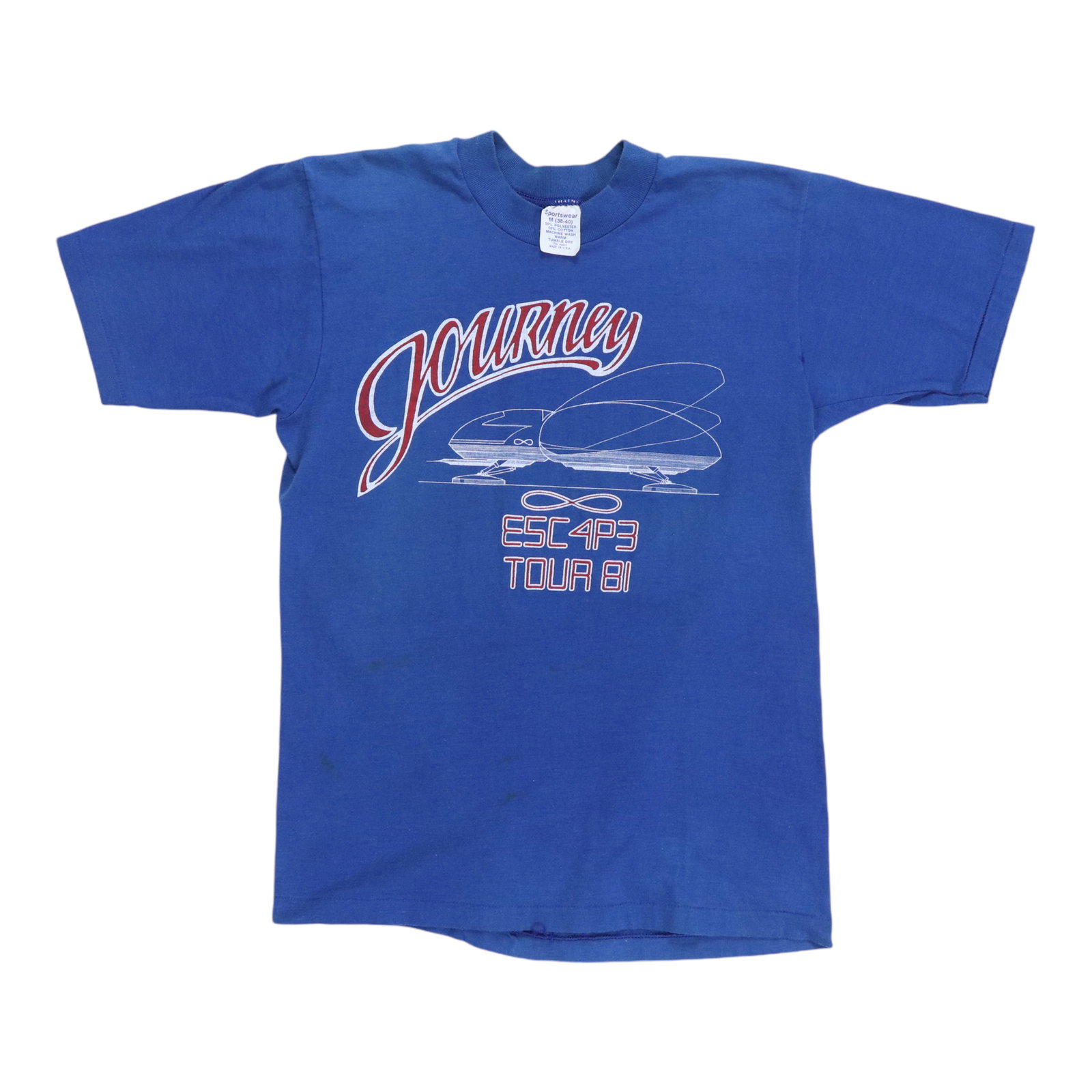 Journey Escape Tour 1981 Shirt: Journey Escape Tour 1981 Shirt Get ready to rock with this authentic 1981 Journey Escape Tour shirt, featuring the iconic band's tour logo on the front and a classic fit that's sure to turn heads. Mad