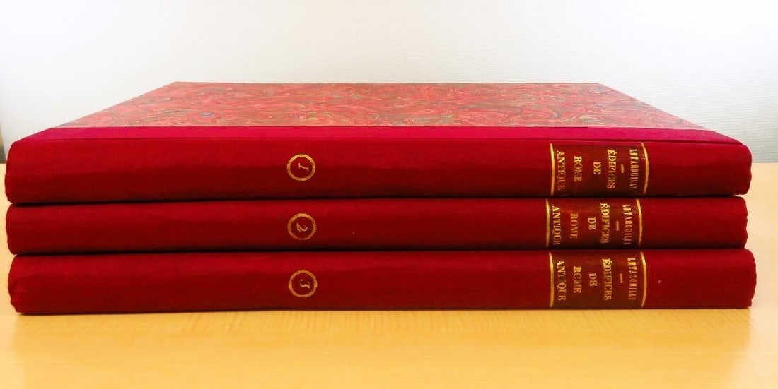 Complete 3 Volume Set 1874 - Edifices de Rome moderne by Paul Marie Letarouilly: Complete 3 Volume Set 1874 - Edifices de Rome moderne by Paul Marie Letarouilly Experience the grandeur of modern Rome through the eyes of 19th-century French architect Paul Marie Letarouilly, in this