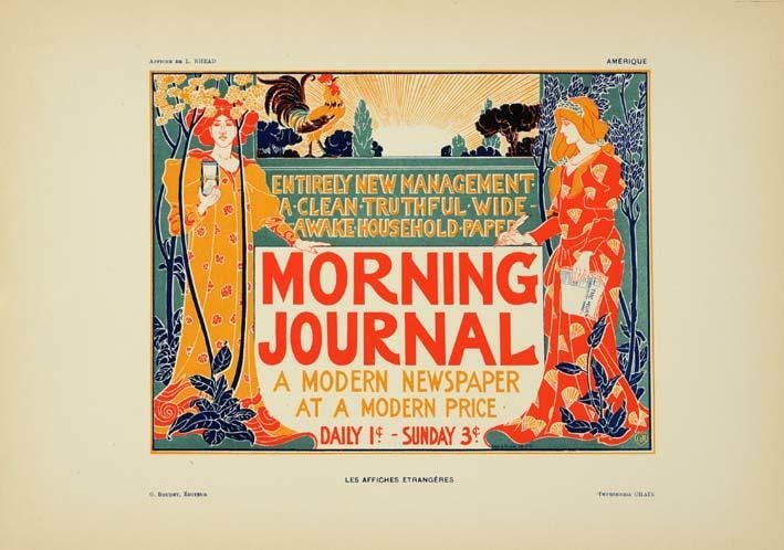 Poster Rhead Affiches Etrangeres 1897 Original Vintage Plate Of The: Poster Rhead Affiches Etrangeres 1897 Original Vintage Plate Of The Experience the elegance of Art Nouveau with this stunning 1897 vintage poster, featuring intricate designs and a unique style that s
