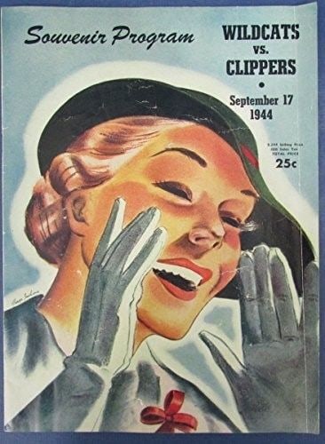 126975 1944 APFL Program L.A. Wildcats v. San Francisco Clippers: 126975 1944 APFL Program L.A. Wildcats v. San Francisco Clippers Rarity alert! This vintage 1944 APFL Program is a true gem for baseball collectors, showcasing the San Francisco Clippers in their orig