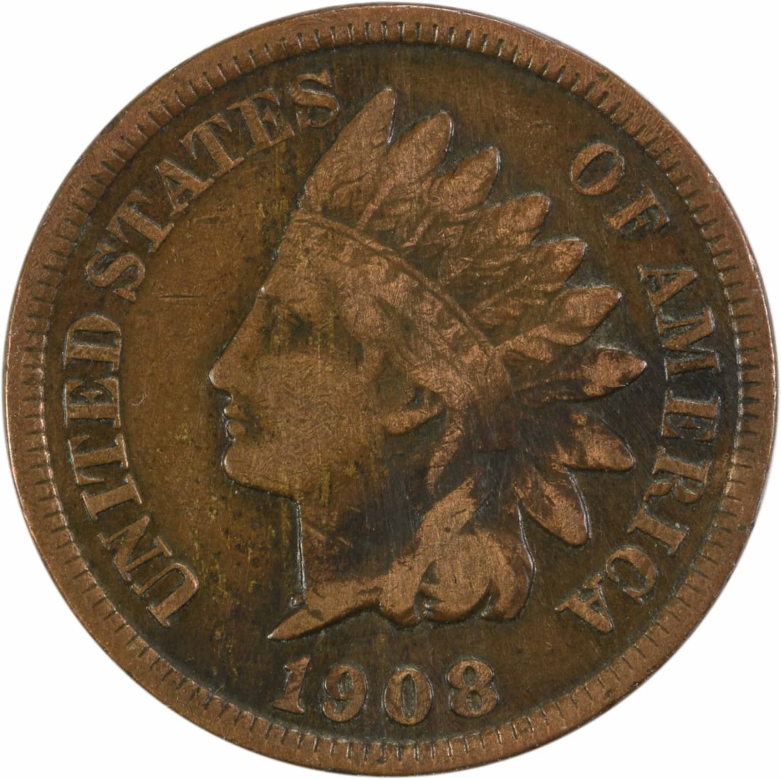 Uncertified 1908-S Indian Cent VG: Uncertified 1908-S Indian Cent VG Get your hands on a rare 1908-S Indian Cent, one of the most iconic coins in American numismatics! This circulated coin boasts a VG grade, indicating its excellent co