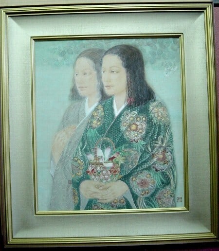 Beautiful Yoshie Hotta Japanese Painting Kimono Women Girl Flowers Asian: Beautiful Yoshie Hotta Japanese Painting Kimono Women Girl Flowers Asian Experience the beauty of traditional Japanese art with this stunning Yoshie Hotta kimono, adorned with intricate multi-colored