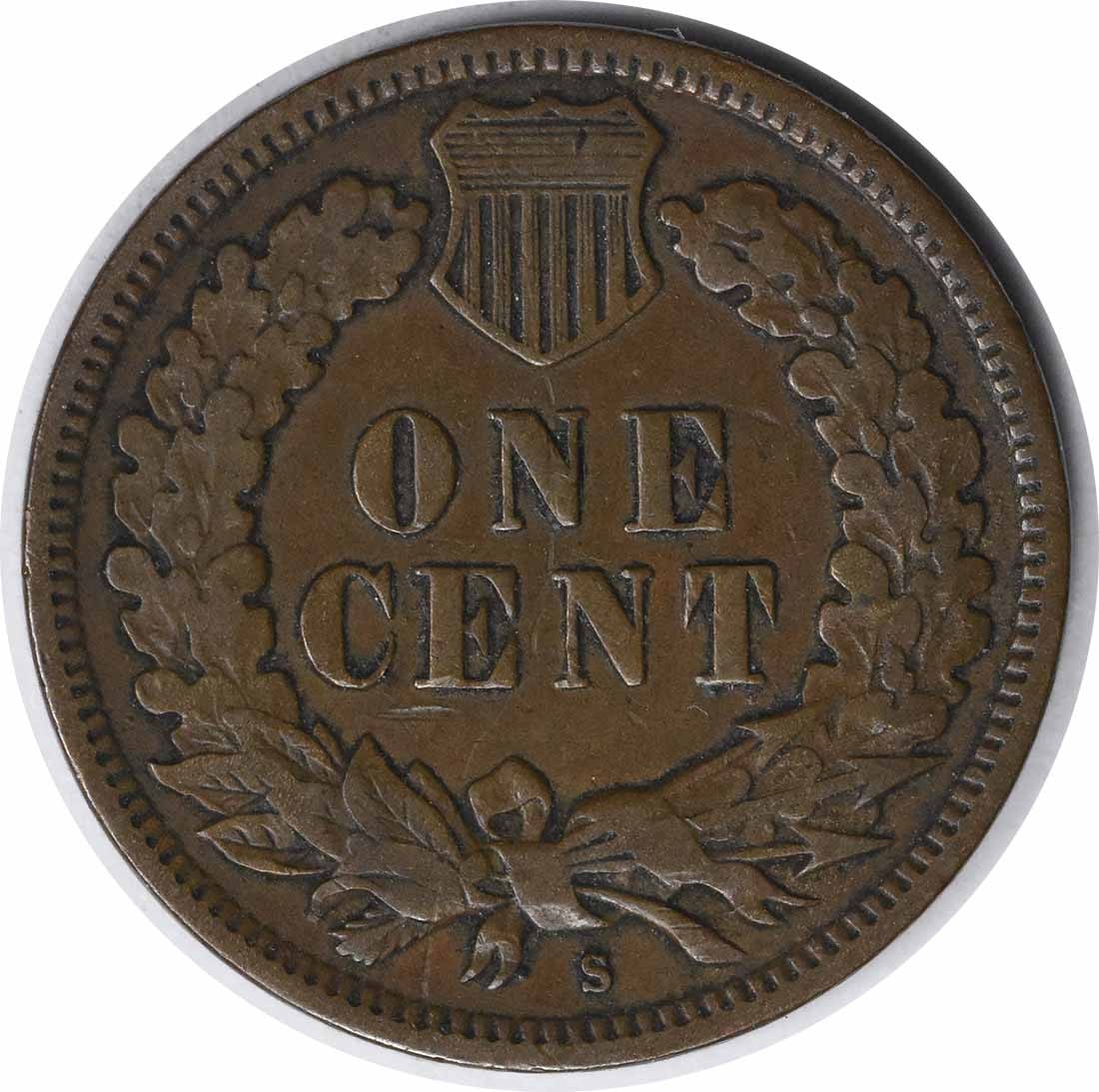 Uncertified 1908-S Indian Cent VF - 2