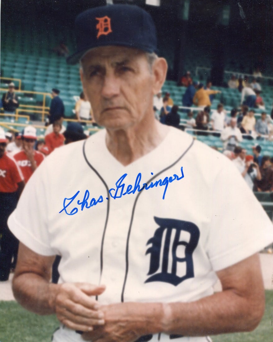 Photo Charlie Gehringer Autographed 8x10: Photo Charlie Gehringer Autographed 8x10 Meet Charlie Gehringer, one of the most iconic players in Detroit Tigers history! This stunning 8x10 photo is signed by the legendary second baseman himself, s