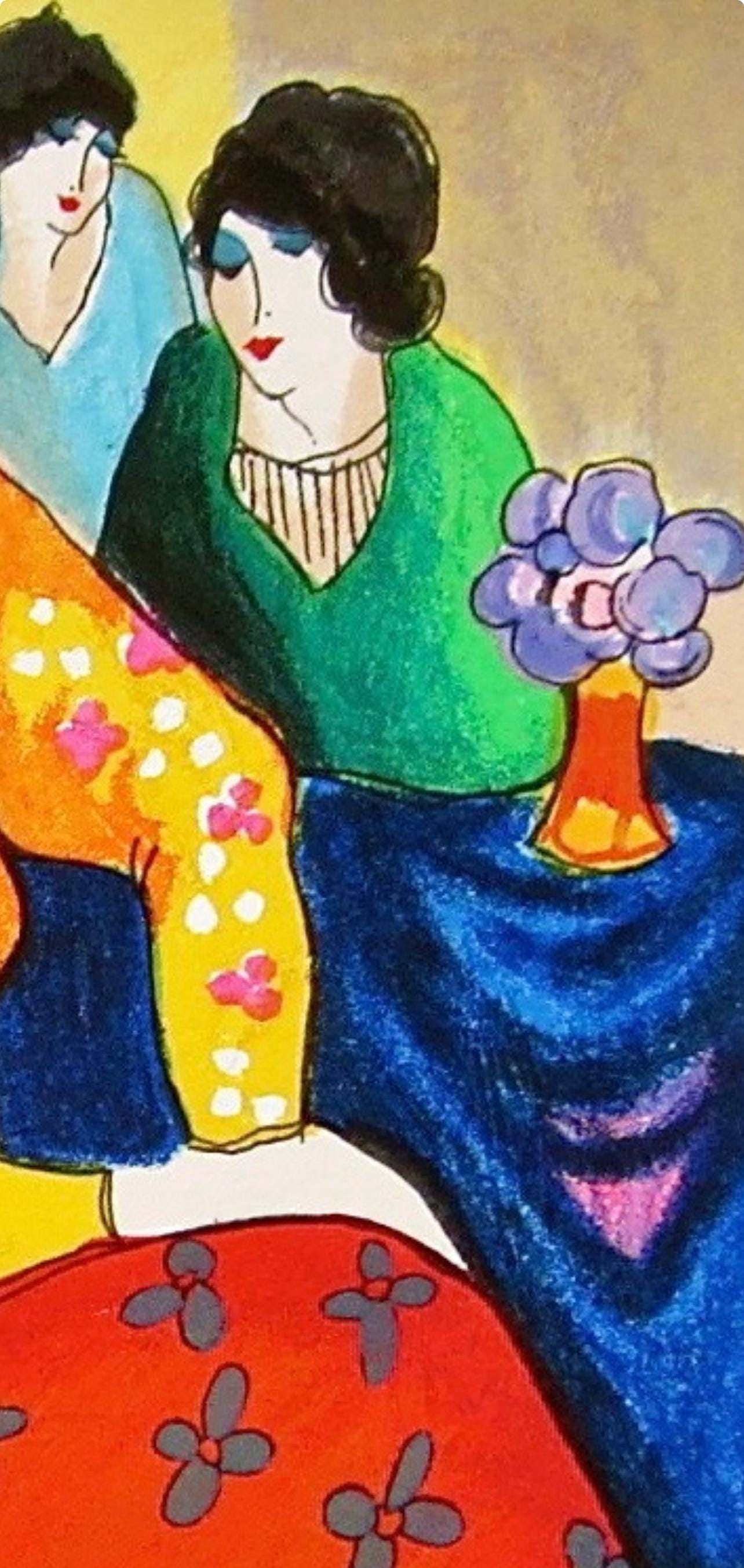 Tarkay, Itzchak - Blue Mood (Signed Silkscreen) - 3