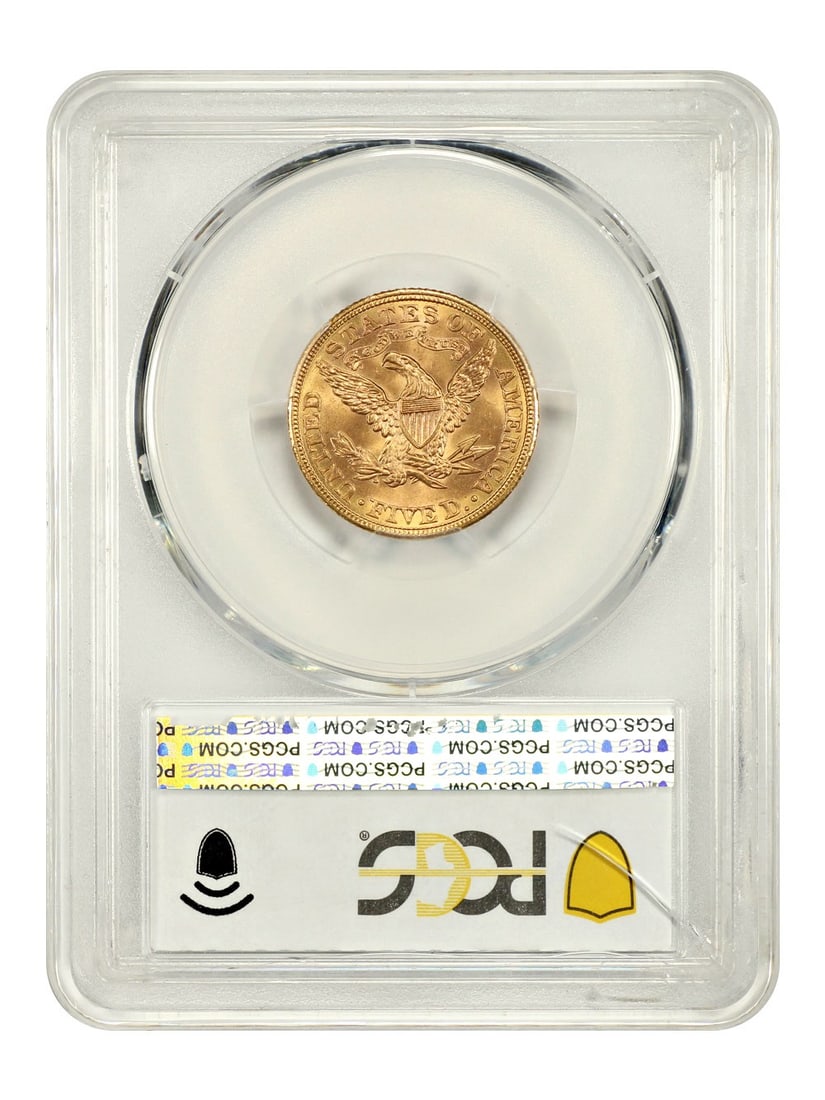 Liberty Head $5 (MS67) - 1908 PCGS - 2