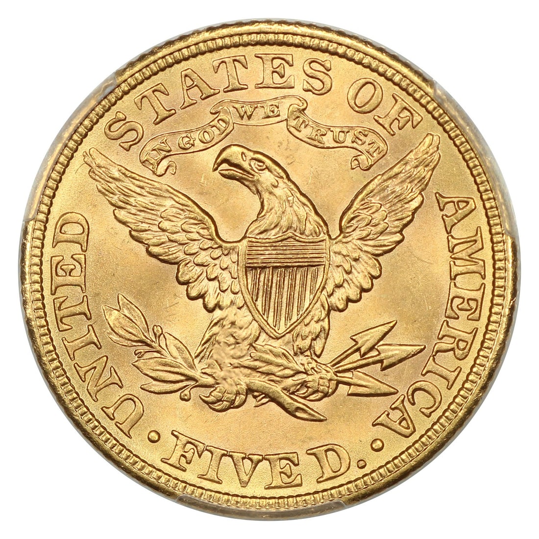 Liberty Head $5 (MS67) - 1908 PCGS - 4