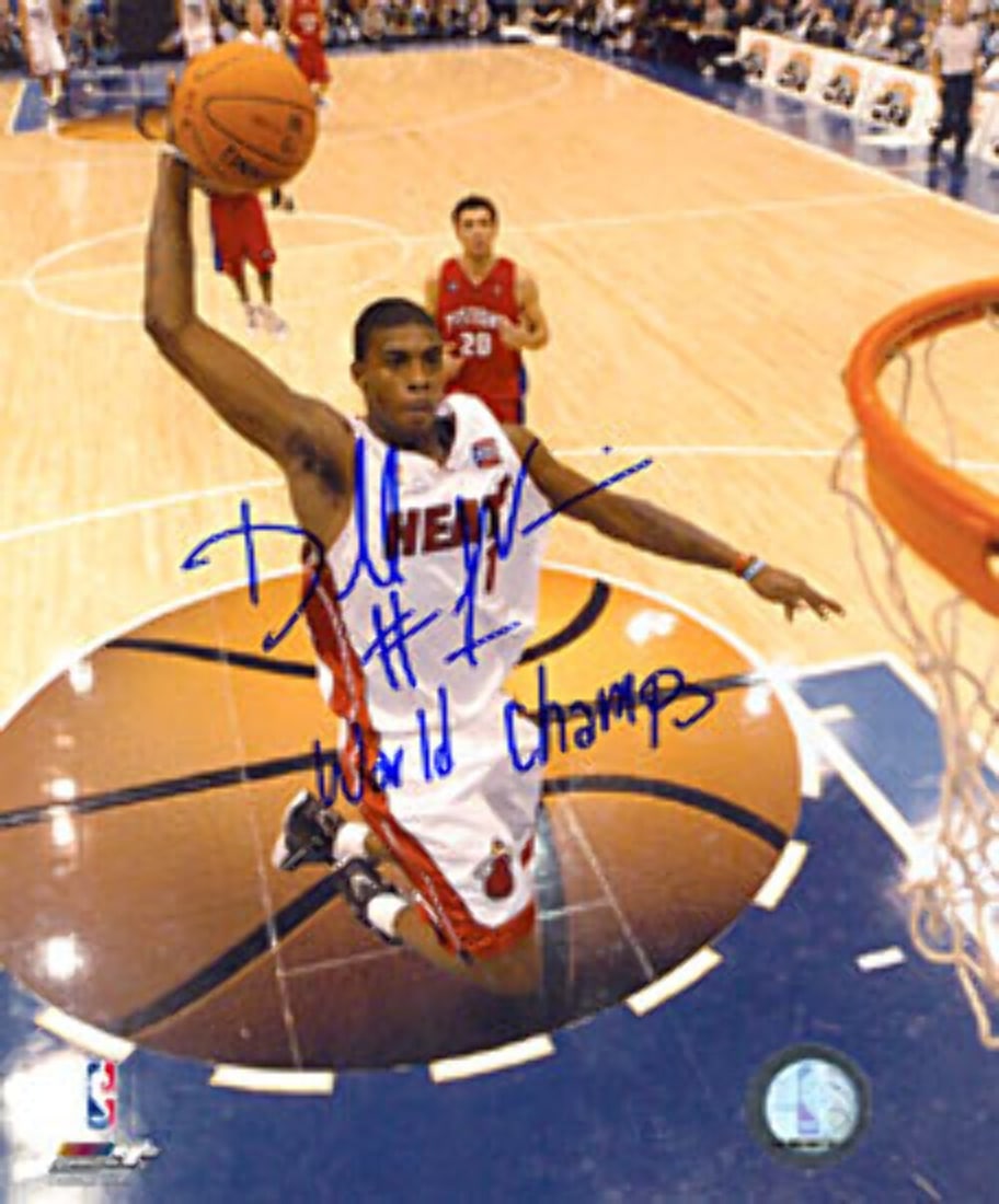 Dorell Wright Autographed 16x20 Photo - World Champs: Dorell Wright Autographed 16x20 Photo - World Champs Get ready to relive the magic of Dorell Wright's championship season with this autographed 16x20 photo, signed by the legendary NBA player himself.