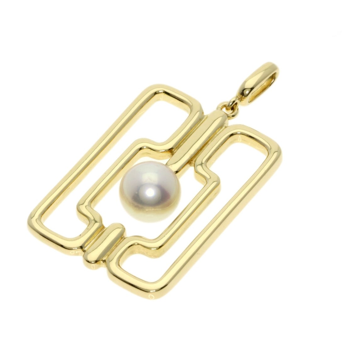 MIKIMOTO yellow gold pearl pendant K14: MIKIMOTO yellow gold pearl pendant K14 A stunning MIKIMOTO yellow gold pearl pendant, crafted from high-quality K14 metal, adds a touch of elegance to any outfit. This beautiful piece is made with pre