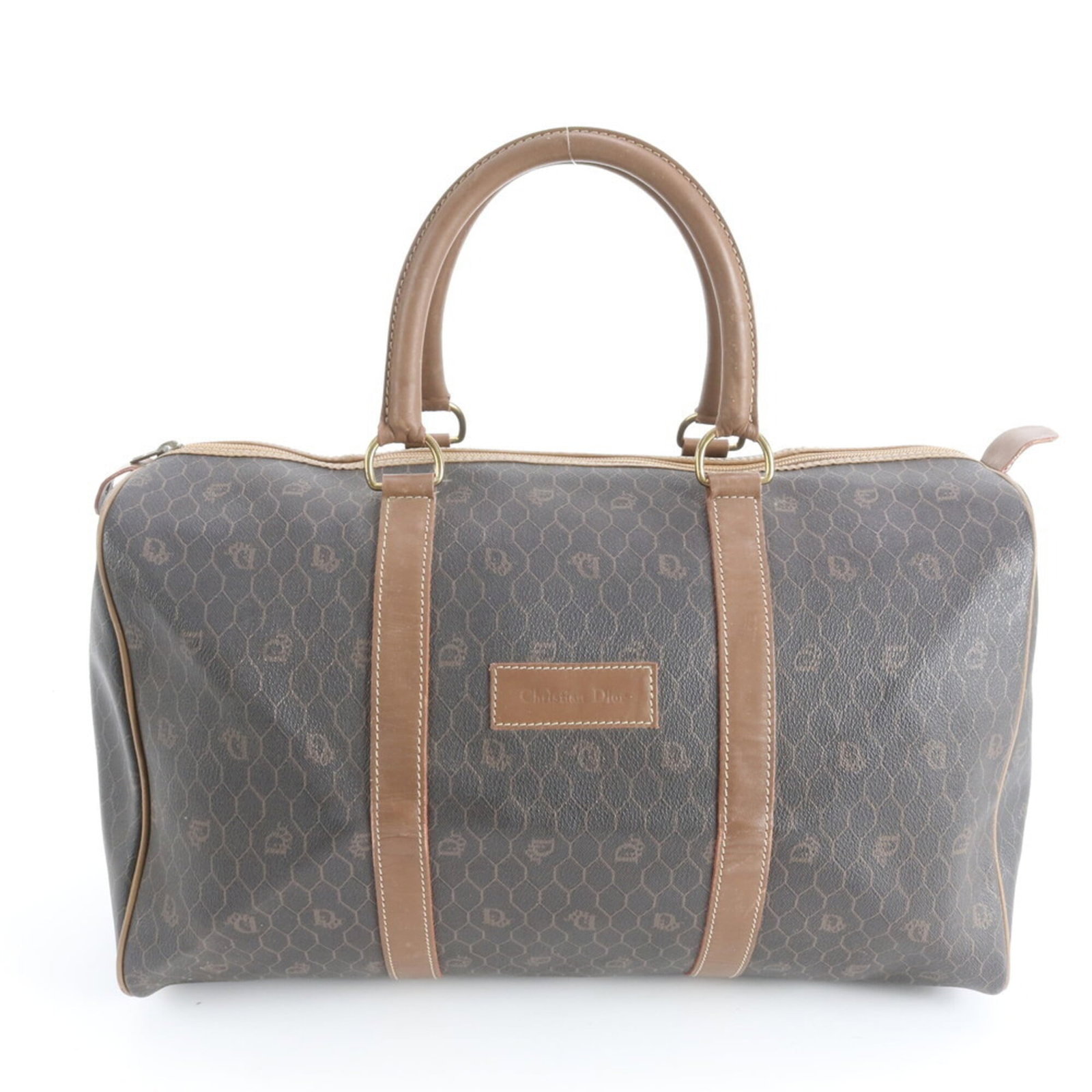 Christian Dior Boston Bag, Tote Bag Leather, Coated Canvas: Christian Dior Boston Bag, Tote Bag Leather, Coated Canvas A sleek and sophisticated accessory for the modern man, this Christian Dior Boston Bag is crafted from luxurious leather and coated canvas