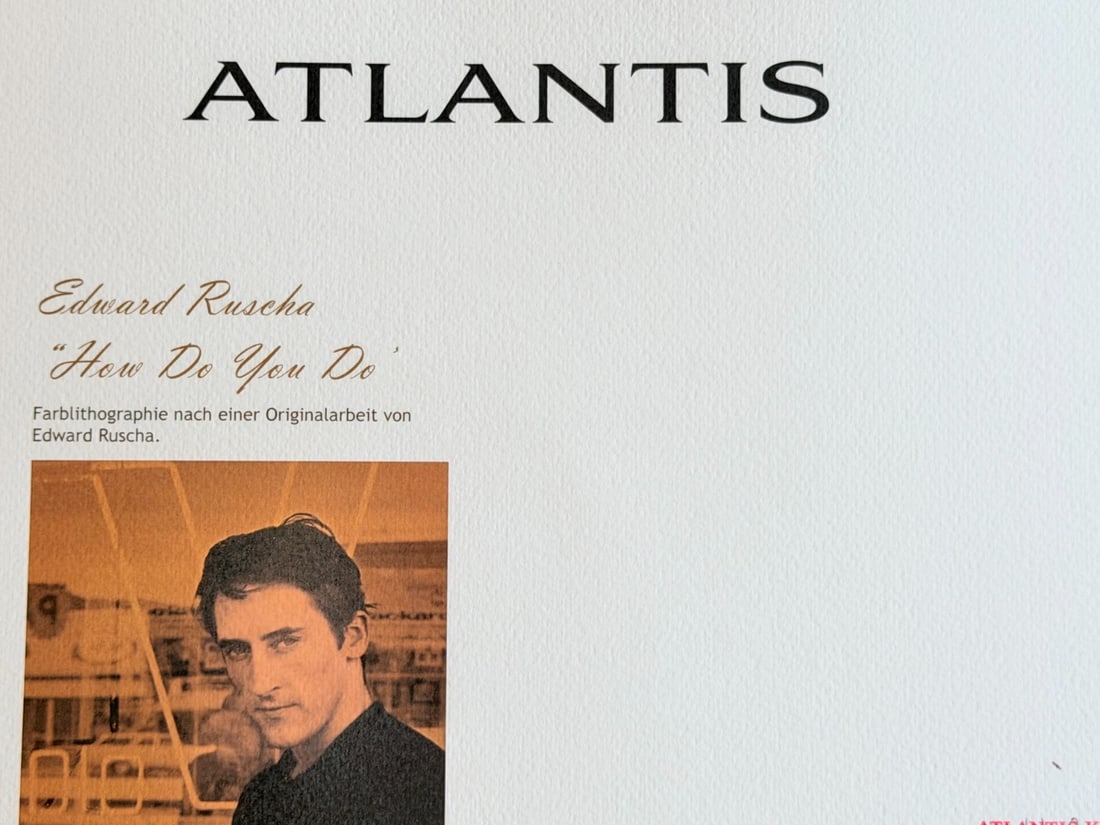 Ed Ruscha Lithograph - 10