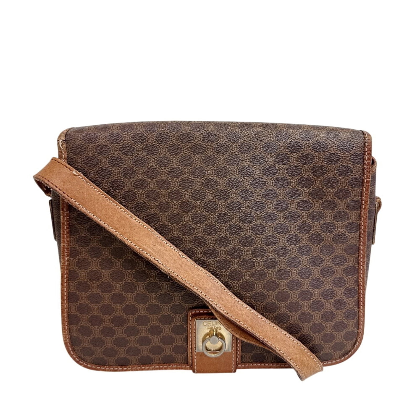 Celine is a leather shoulder bag. (1 of 10)