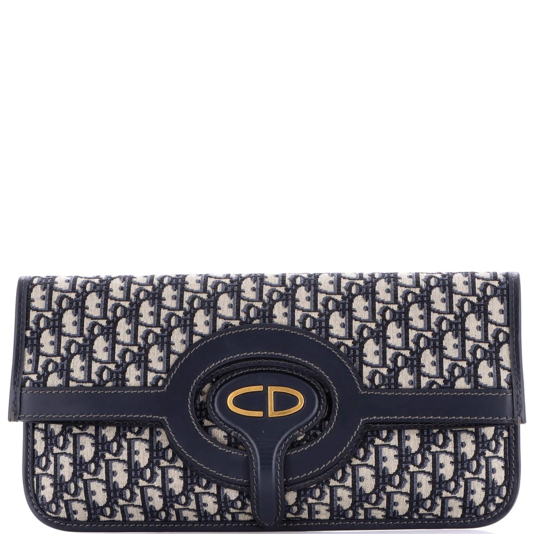 Christian Dior Fold Over Clutch Oblique Canvas (1 of 6)