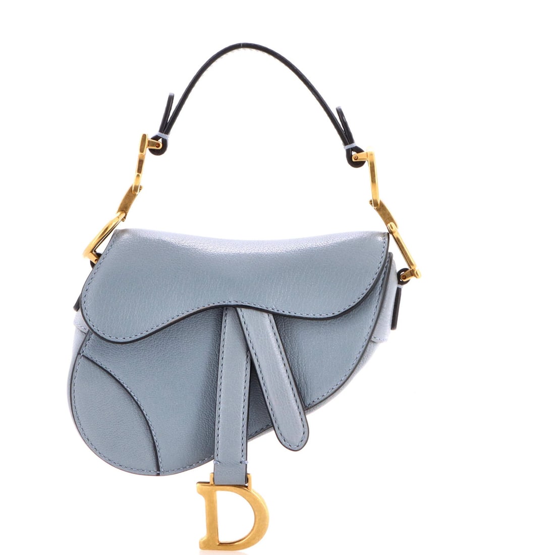 Christian Dior Saddle Handbag Leather Micro (1 of 7)