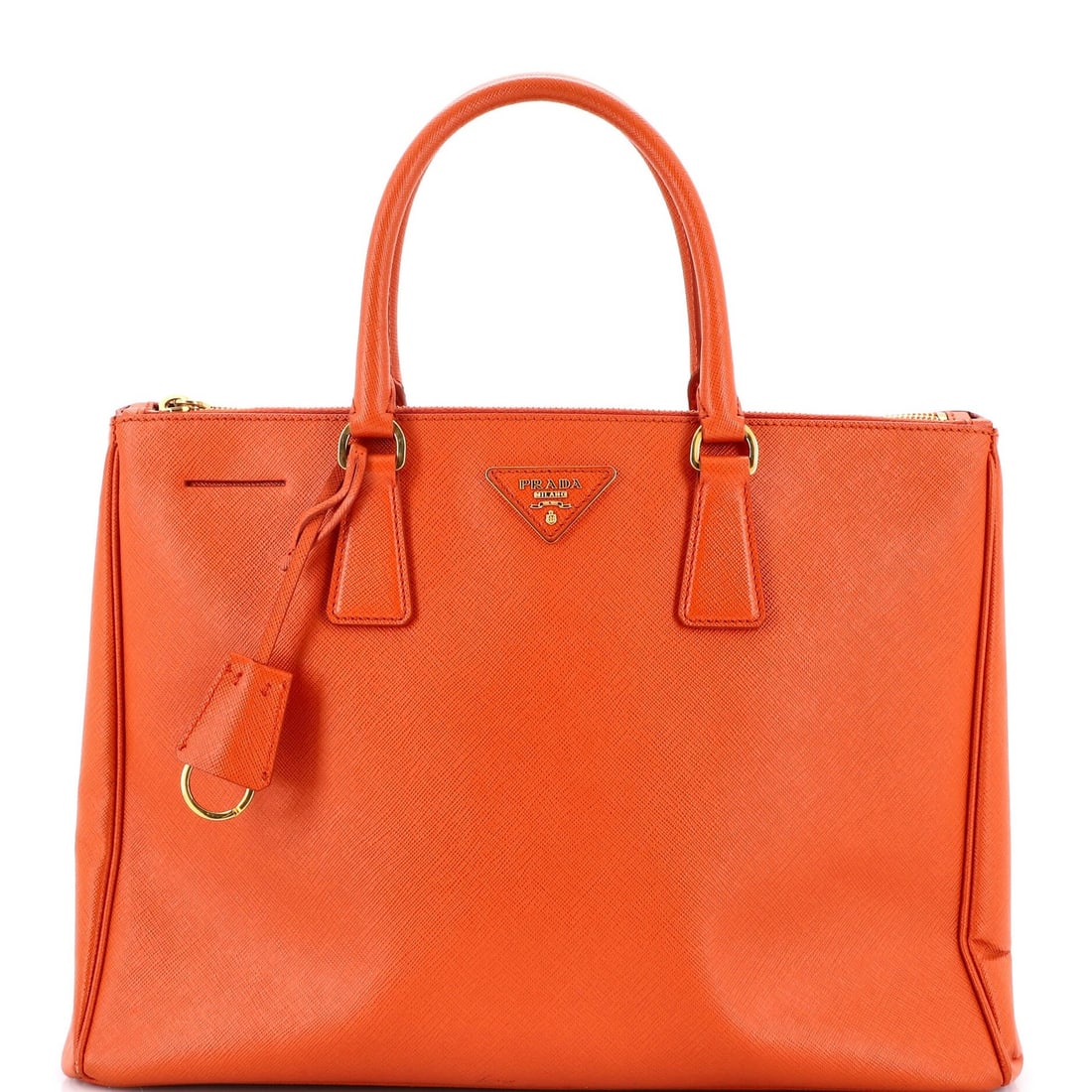 Lux Saffiano Large Double Prada Tote Leather (1 of 7)