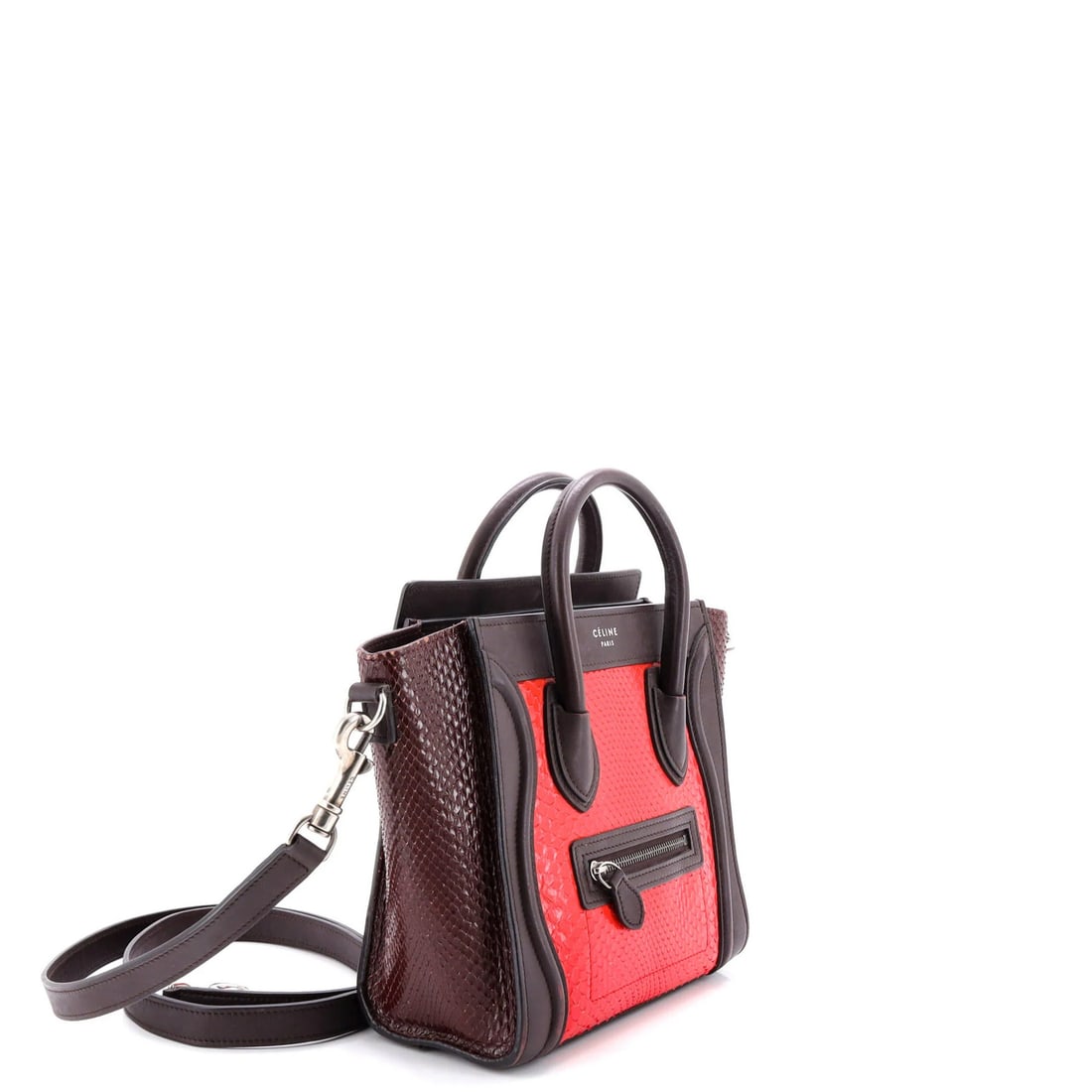 Celine Python Luggage Bag Leather Nano - 2