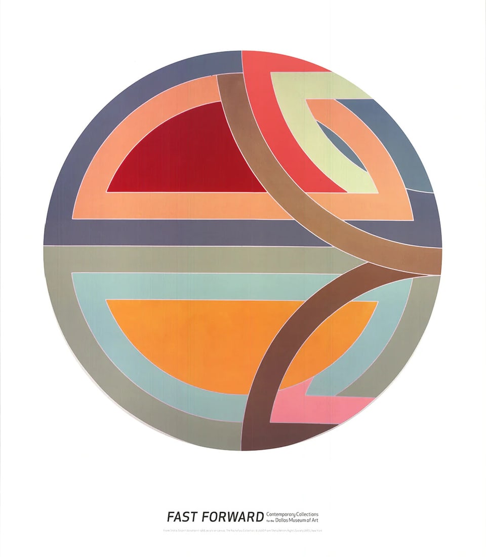 FRANK STELLA Sinjerli Variation I 27.25" x 24" Poster 2006 Minimalism Multicolor (1 of 9)