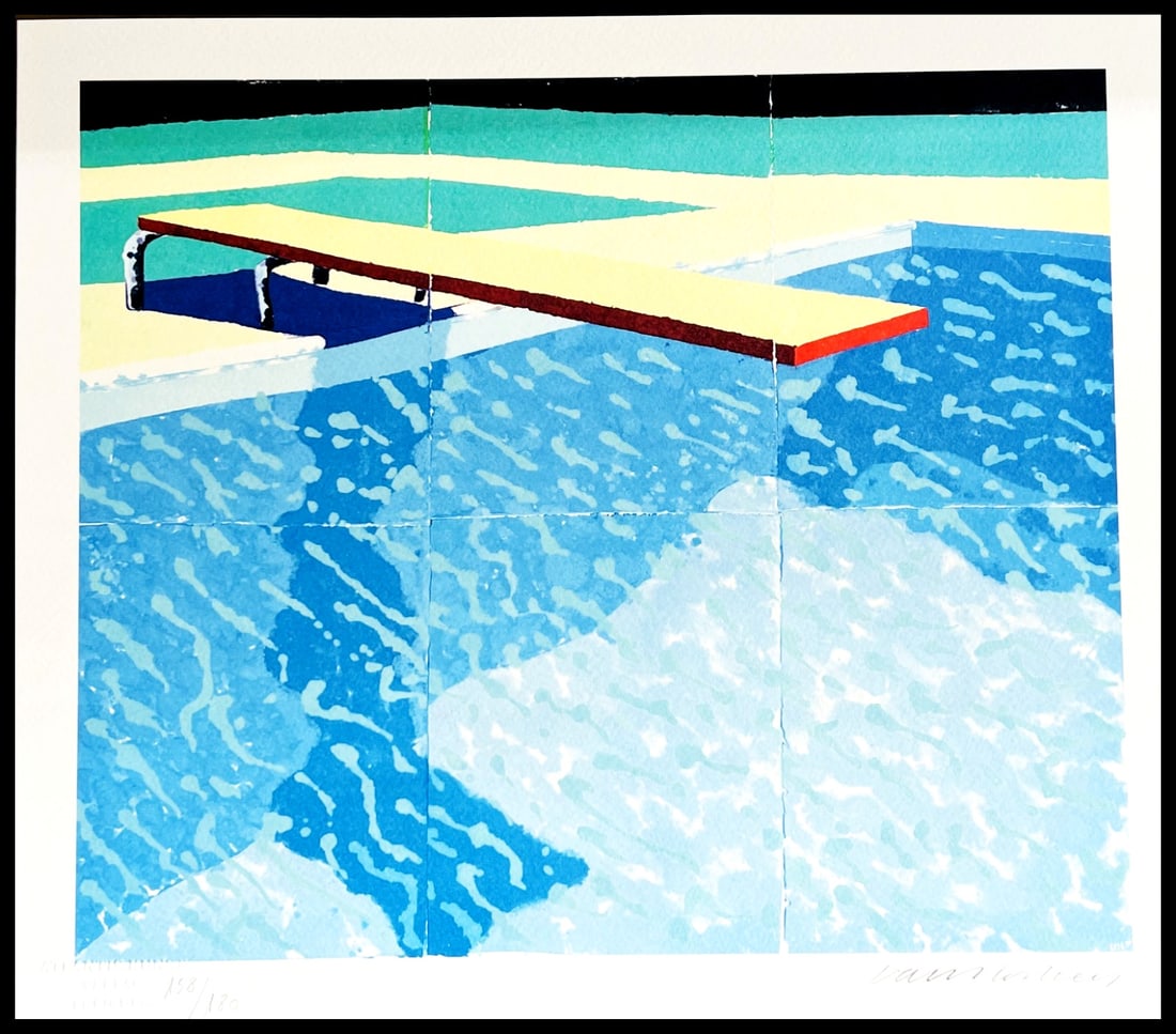 David Hockney is a lithograph with a numbered stamp. (1 of 13)
