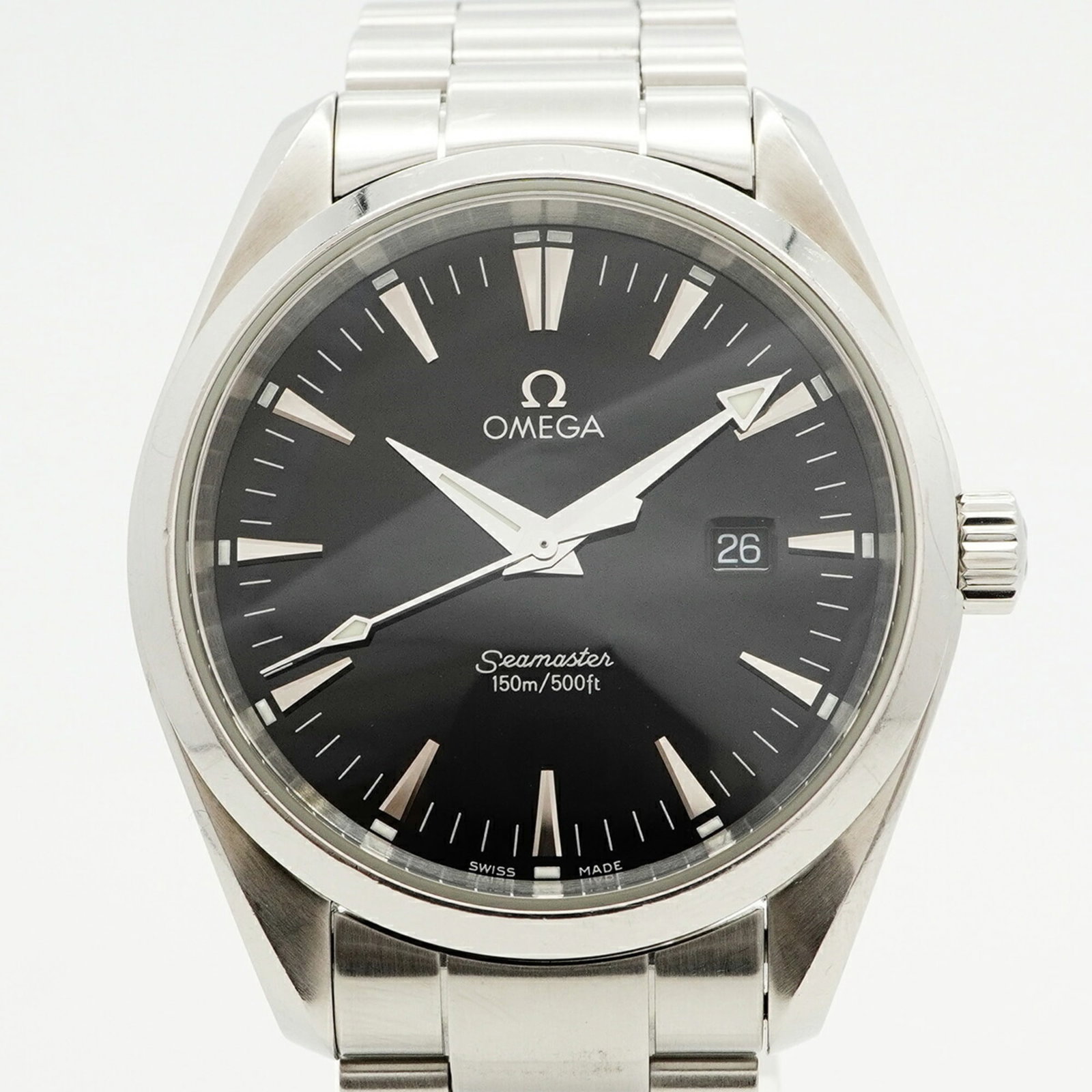 Omega wristwatch: Omega wristwatch A sleek and timeless Omega wristwatch, this 39mm stainless steel timepiece boasts a classic black dial and durable construction, making it perfect for everyday wear. With its iconic d