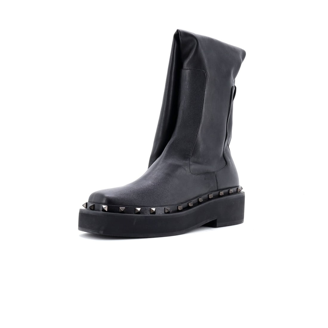 Valentino Garavani Women's Rockstud Leather Over the Knee Boots (1 of 5)