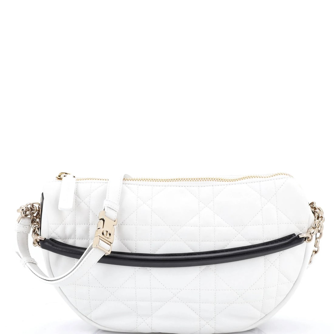 Christian Dior medium lambskin quilt hobo vibe cannage (1 of 5)