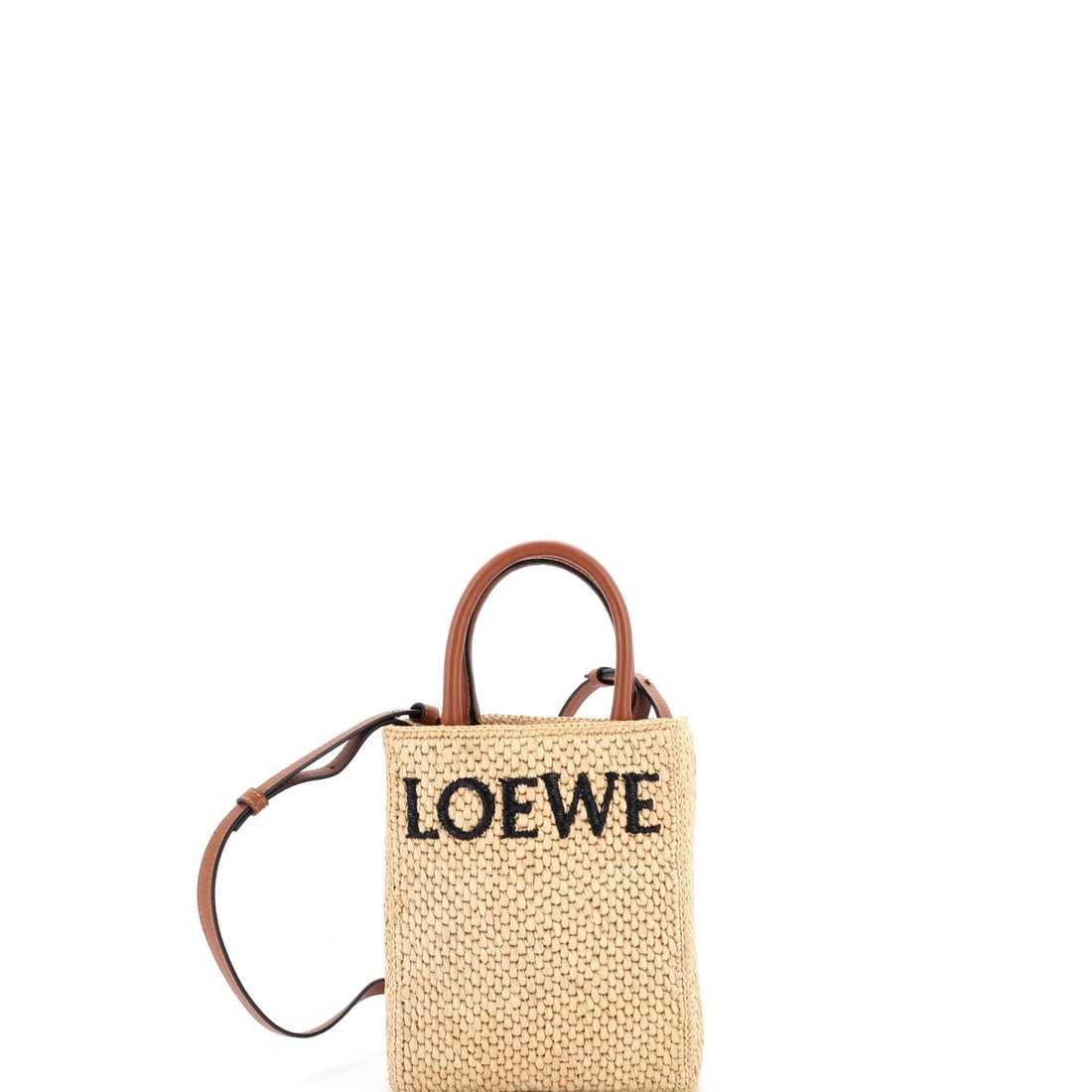 Loewe A5 Raffia Leather Tote (1 of 7)