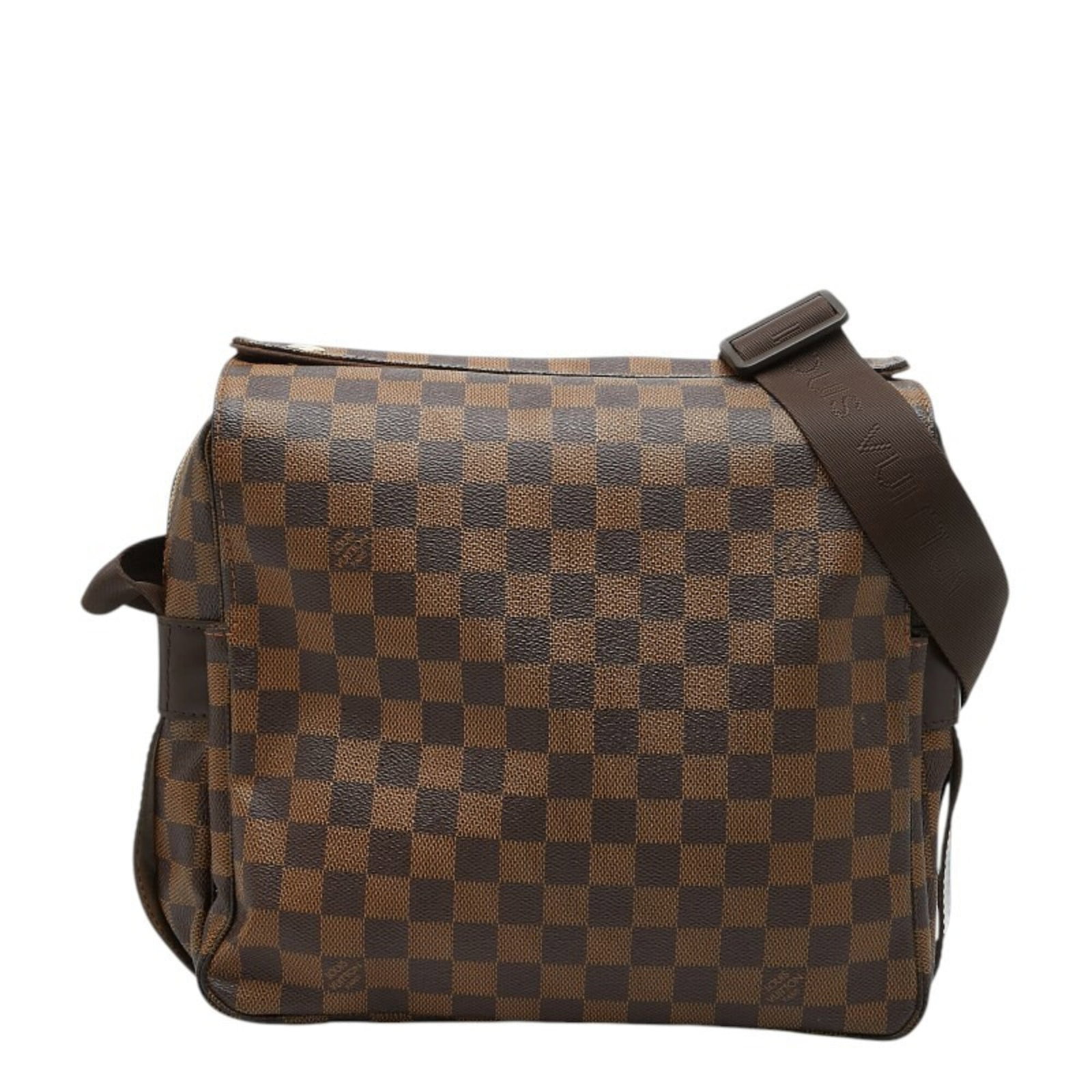 Louis Vuitton PVC leather shoulder bag: Louis Vuitton PVC leather shoulder bag A chic and versatile Louis Vuitton shoulder bag, crafted from high-quality PVC leather in rich brown tones, boasts a sleek zipper closure and adjustable strap