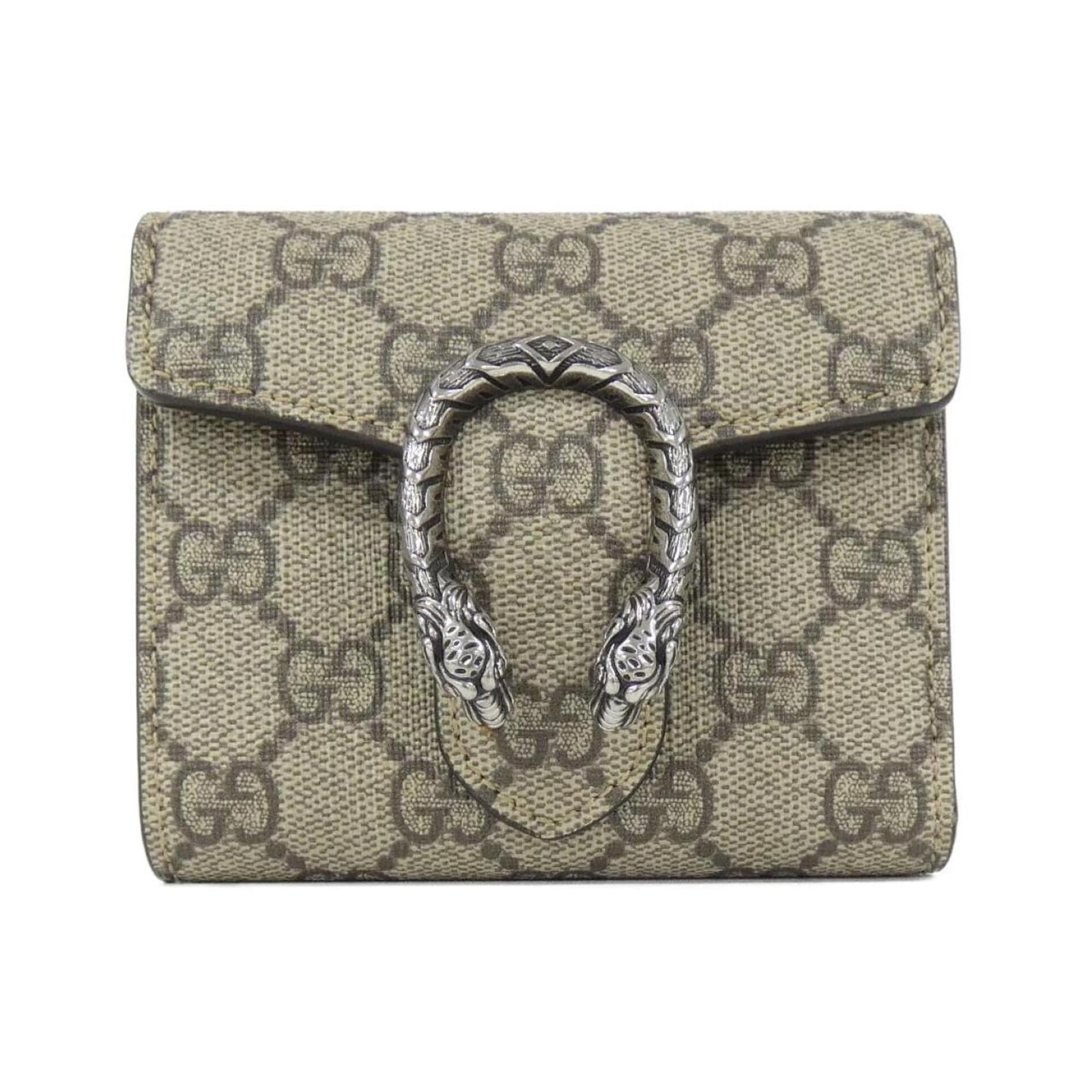 Gucci Wallet (Tri-Fold) Gg Supreme, Canvas: Gucci Wallet (Tri-Fold) Gg Supreme, Canvas A pre-owned Gucci Tri-Fold Wallet in Gg Supreme canvas, boasting the iconic brand's signature style. With its classic design and versatile beige color, this