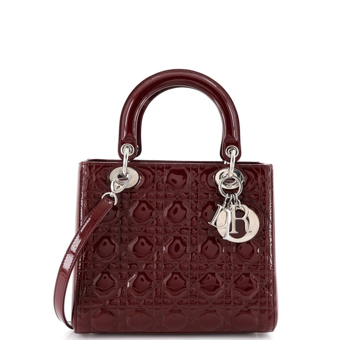 Christian Dior Lady Dior Medium Quilt Cannage Patent Bag (1 of 6)