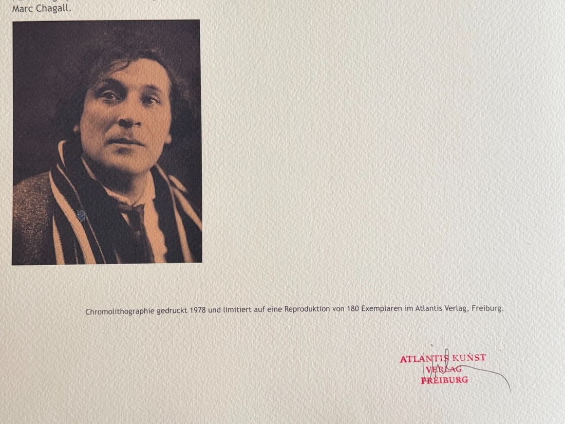 Marc Chagall Lithograph Numbered - 12