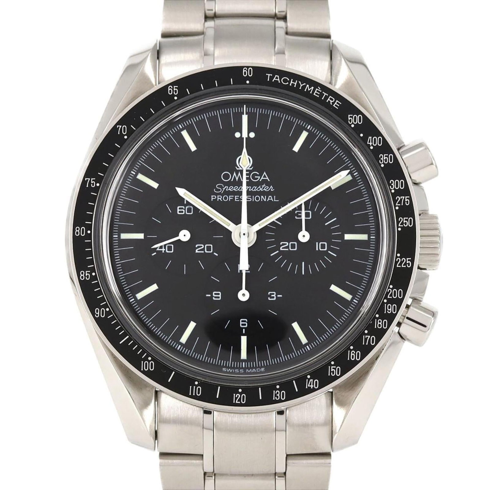 Omega Wristwatch: Omega Wristwatch A sleek and reliable Omega wristwatch, this 42mm stainless steel timepiece boasts a classic black dial and durable construction, making it a timeless accessory for any man. With its