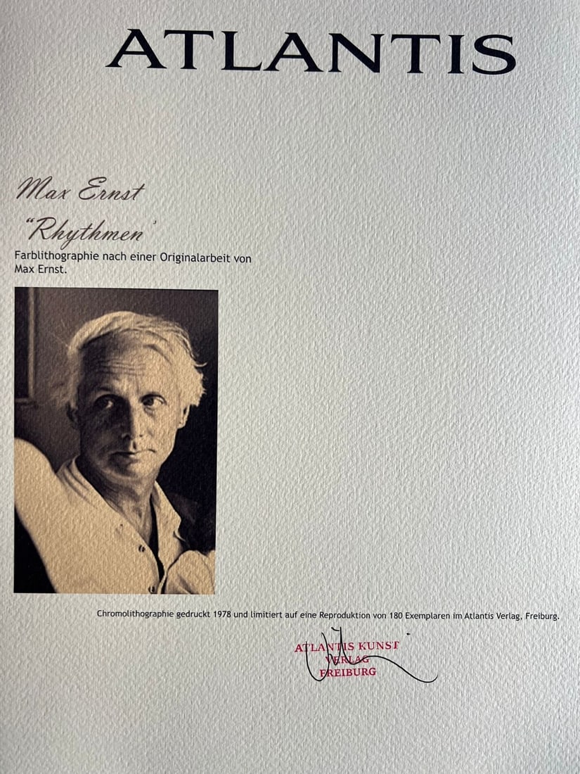 Lithograph by Max Ernst numbered - 9