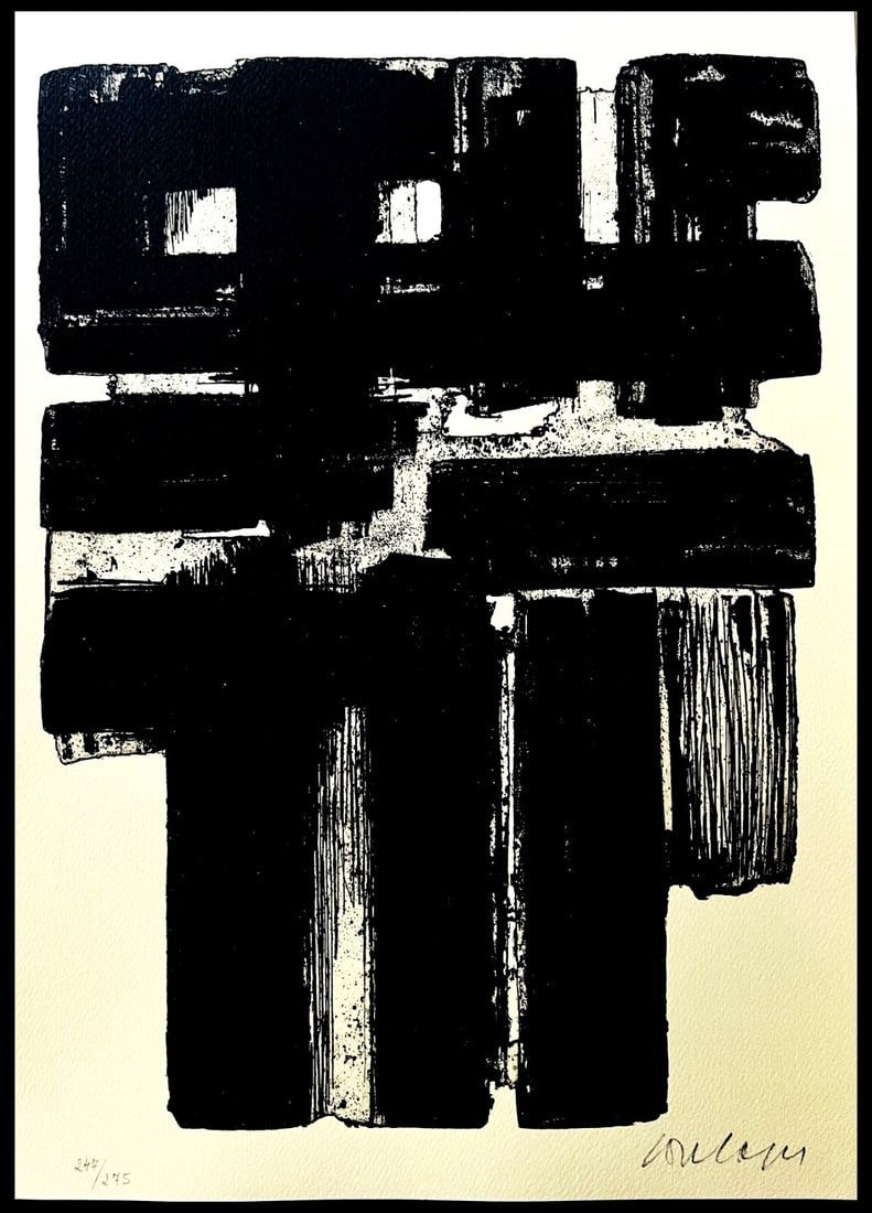 Pierre Soulages Op Numbered Limited Edition 275ex (1 of 11)