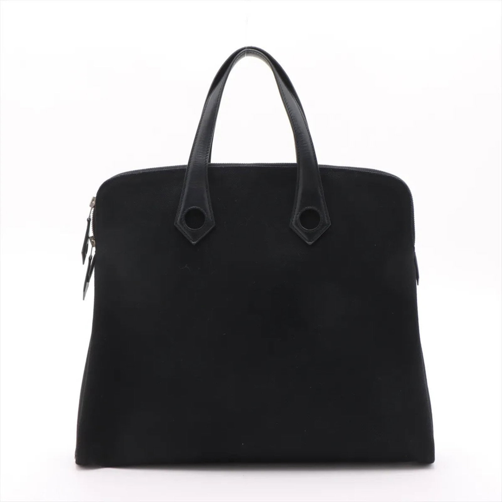 Hermes Leather Canvas Tote Bag (1 of 12)