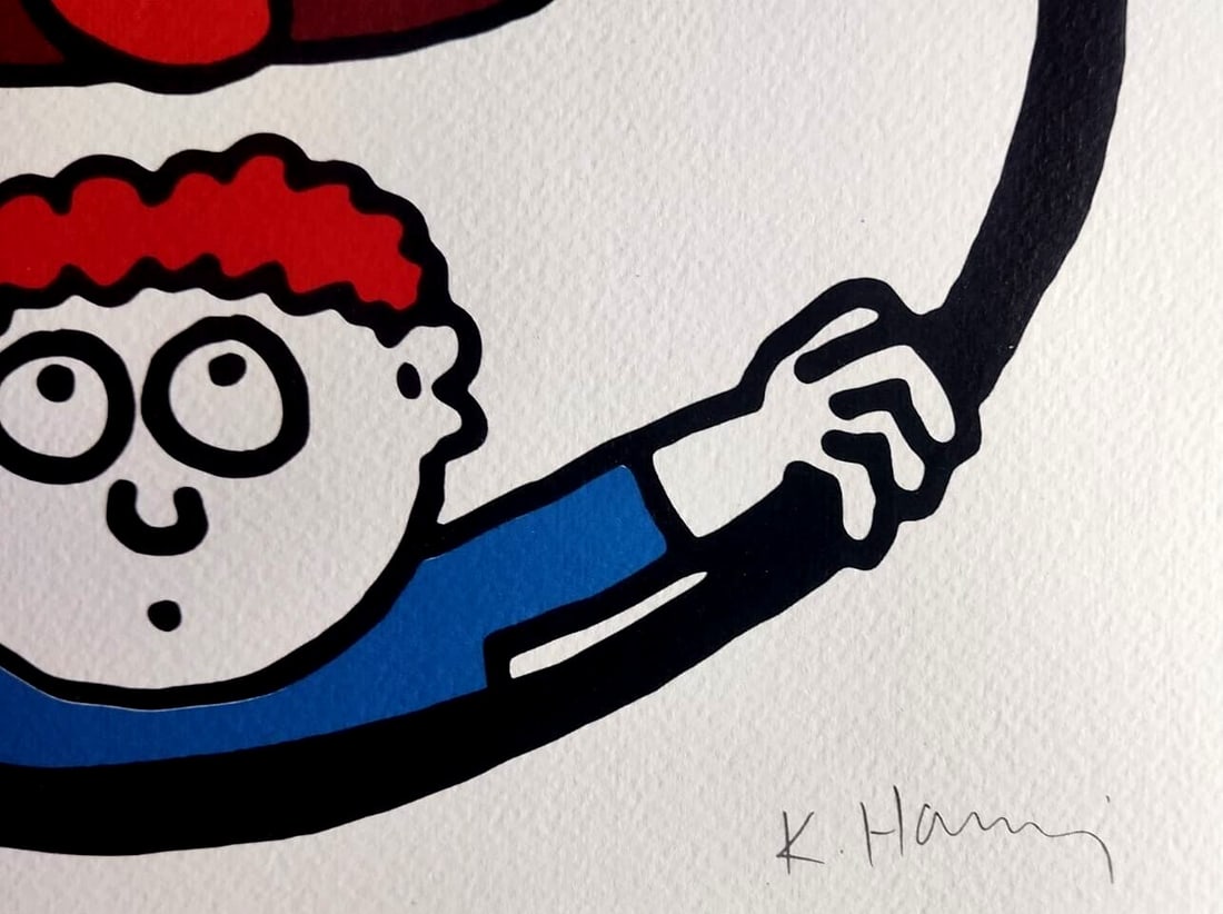 Keith Haring Lithograph Numbered 180 - 5