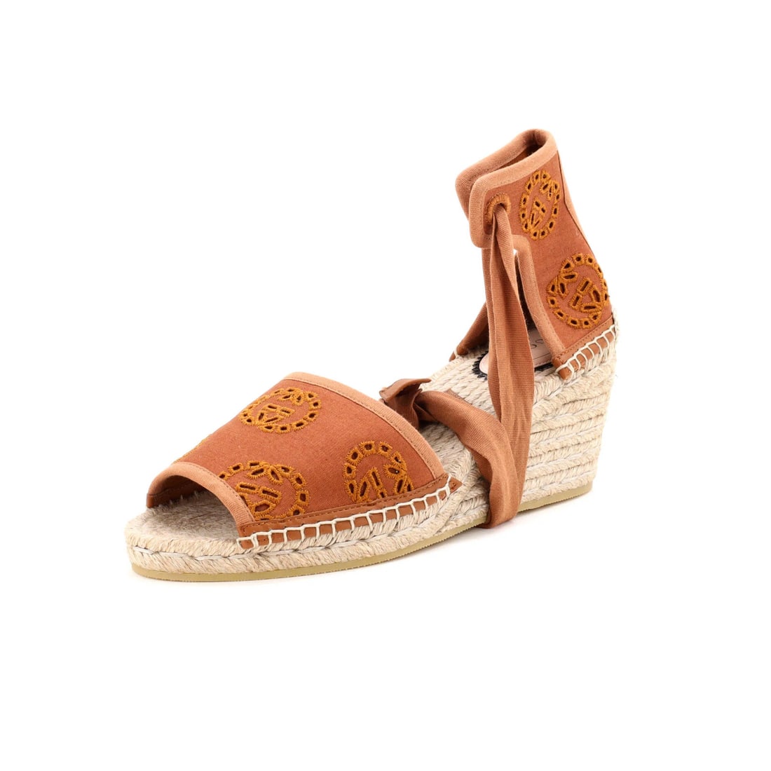 Gucci Canvas Espadrilles Interlocking Embroidered Women's Damita (1 of 5)