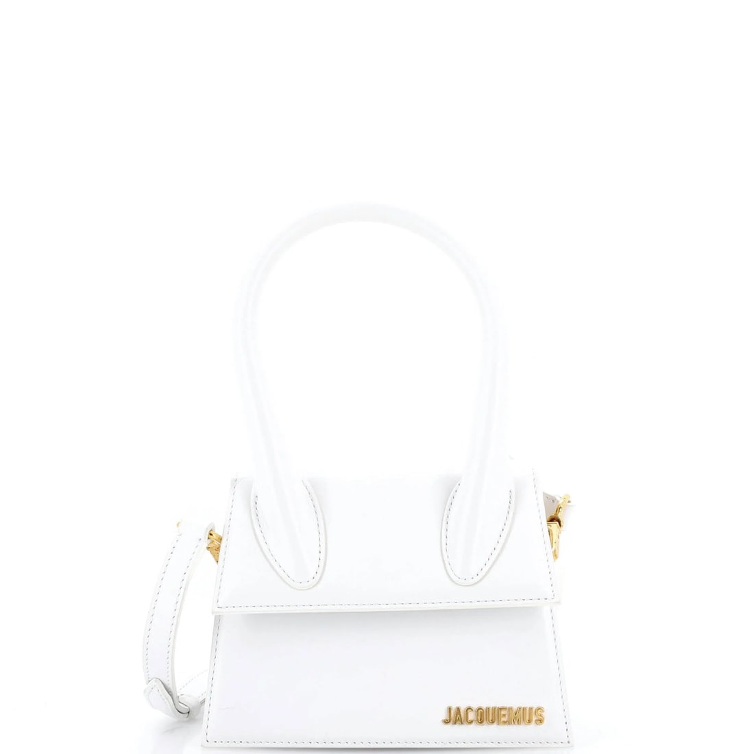 Jacquemus Le Chiquito Moyen Bag Leather: Jacquemus Le Chiquito Moyen Bag Leather The Jacquemus Le Chiquito Moyen Bag Leather is a chic and sophisticated accessory that exudes effortless elegance. With its sleek white leather exterior, neutra