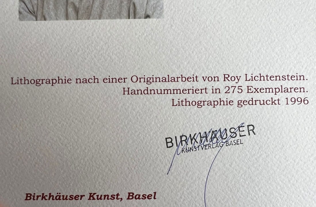 Lichtenstein Lithograph Numbered Crash - 14