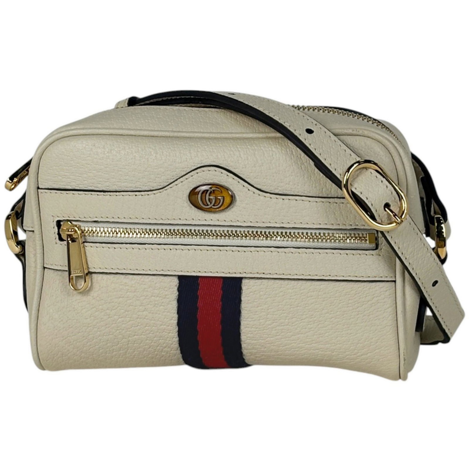 Gucci Leather Shoulder Bag: Gucci Leather Shoulder Bag Elevate your style with this pre-loved Gucci Leather Shoulder Bag, boasting sleek white leather and classic design. In excellent condition despite showing signs of wear,
