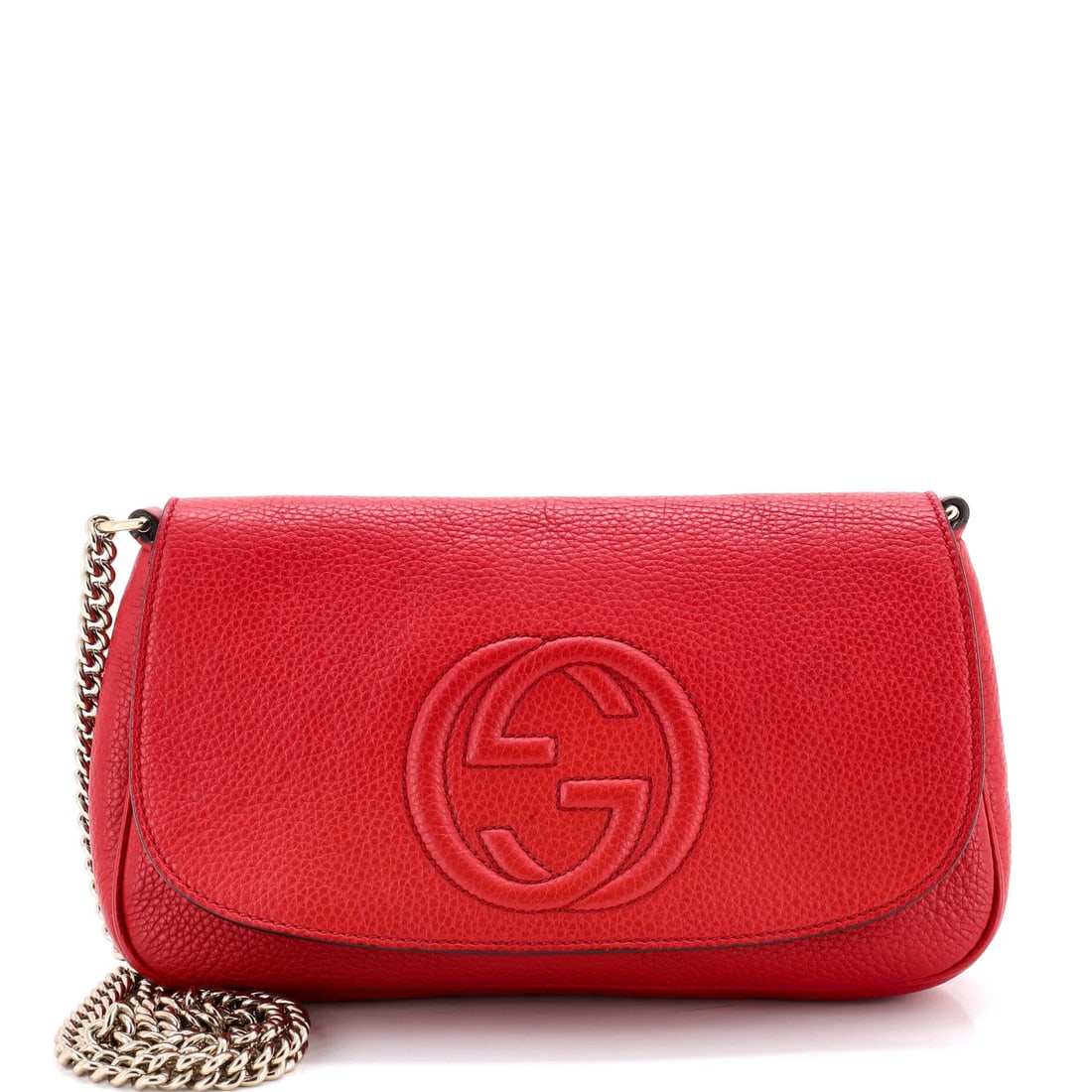 Gucci medium leather crossbody chain bag soho (1 of 6)