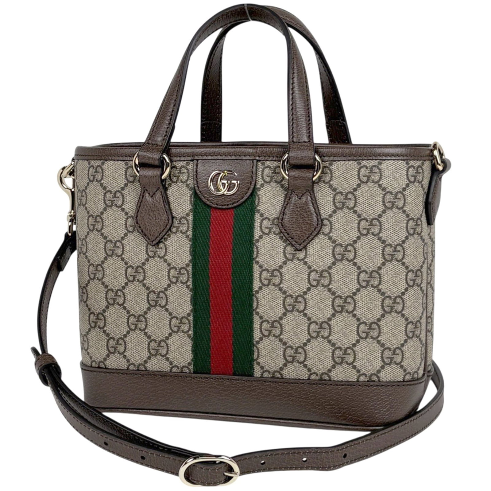 Gucci Leather Coated Canvas Shoulder Bag (1 of 5)