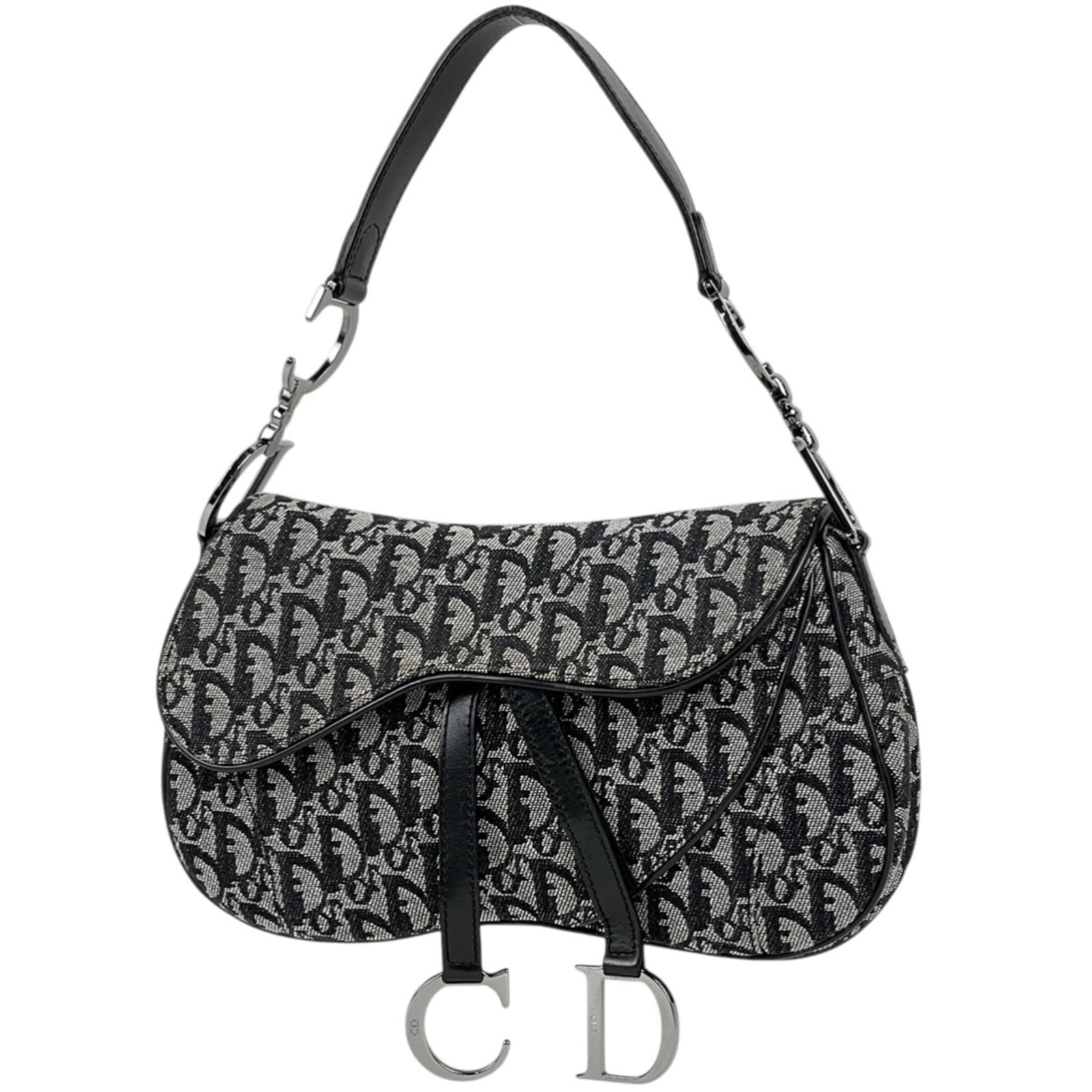 Christian Dior Handbag, Saddle Bag, Shoulder Bag Canvas, Leather (1 of 14)