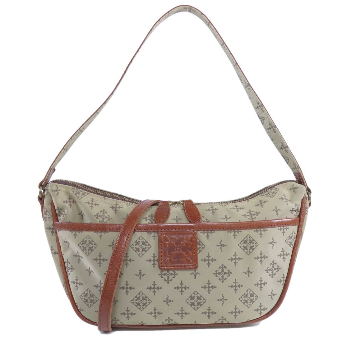 russet Yuri crest 2WAY Handbag Nylon: russet Yuri crest 2WAY Handbag Nylon A stylish and practical choice, the russet Yuri crest 2WAY Handbag Nylon boasts a durable beige exterior made from high-quality nylon, perfect for daily use. Its