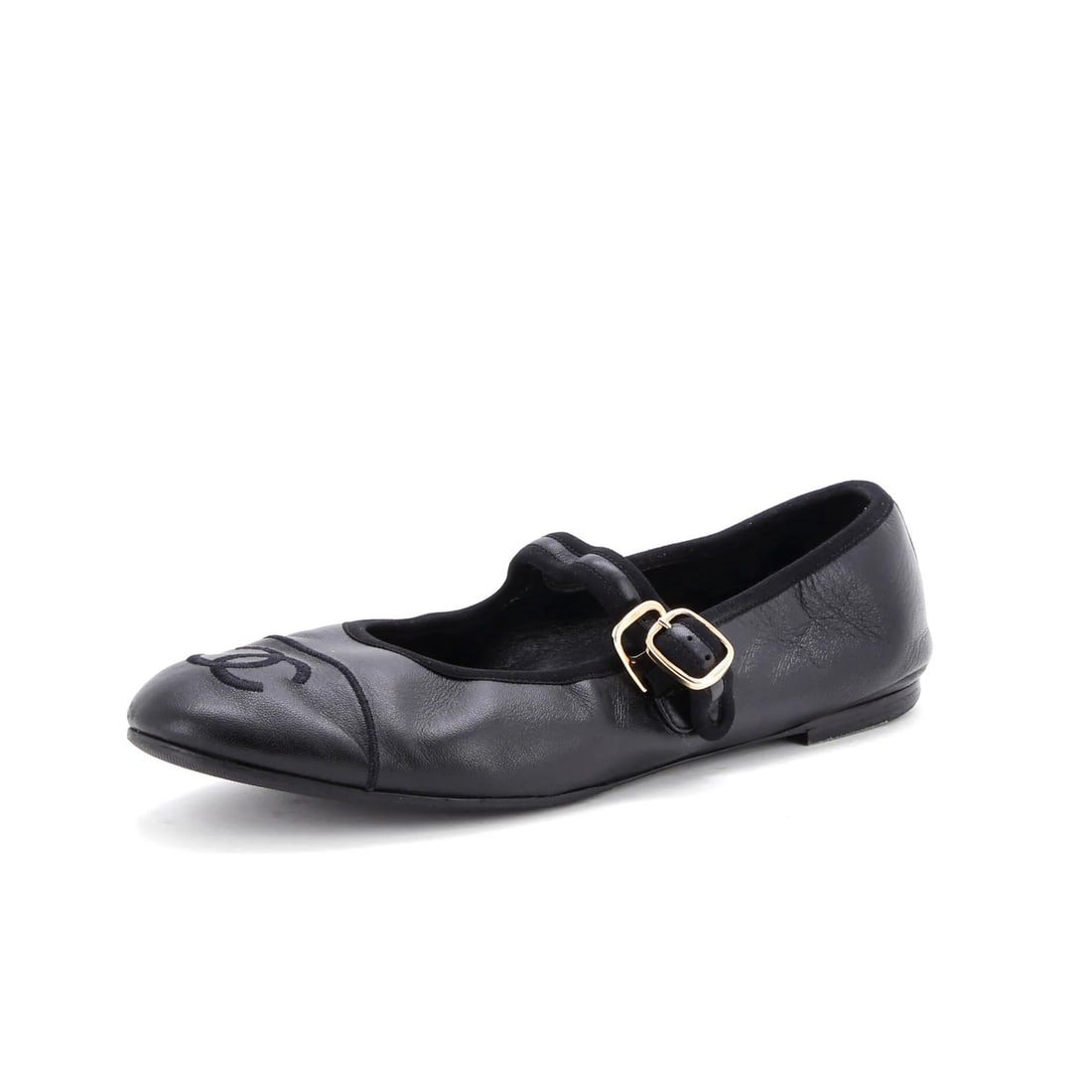 Chanel Women's Mary Jane Flats in Embroidered Leather (1 of 6)