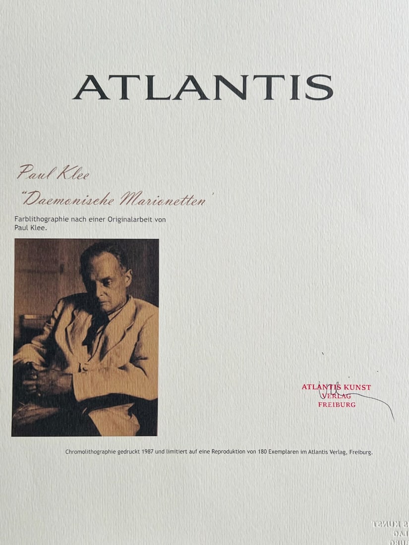 Paul Klee numbered lithograph - 7