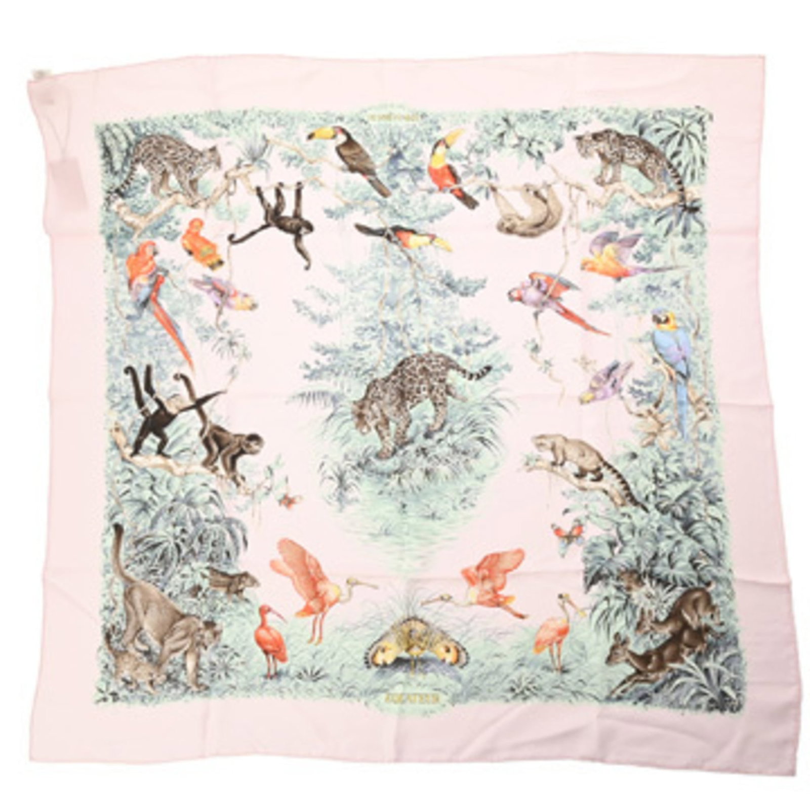 Hermes silk scarf: Hermes silk scarf A vibrant multi-color silk scarf from the iconic French fashion house Hermes, boasting a unique pink hue that adds a pop of personality to any outfit. With its rich silk fabric and c