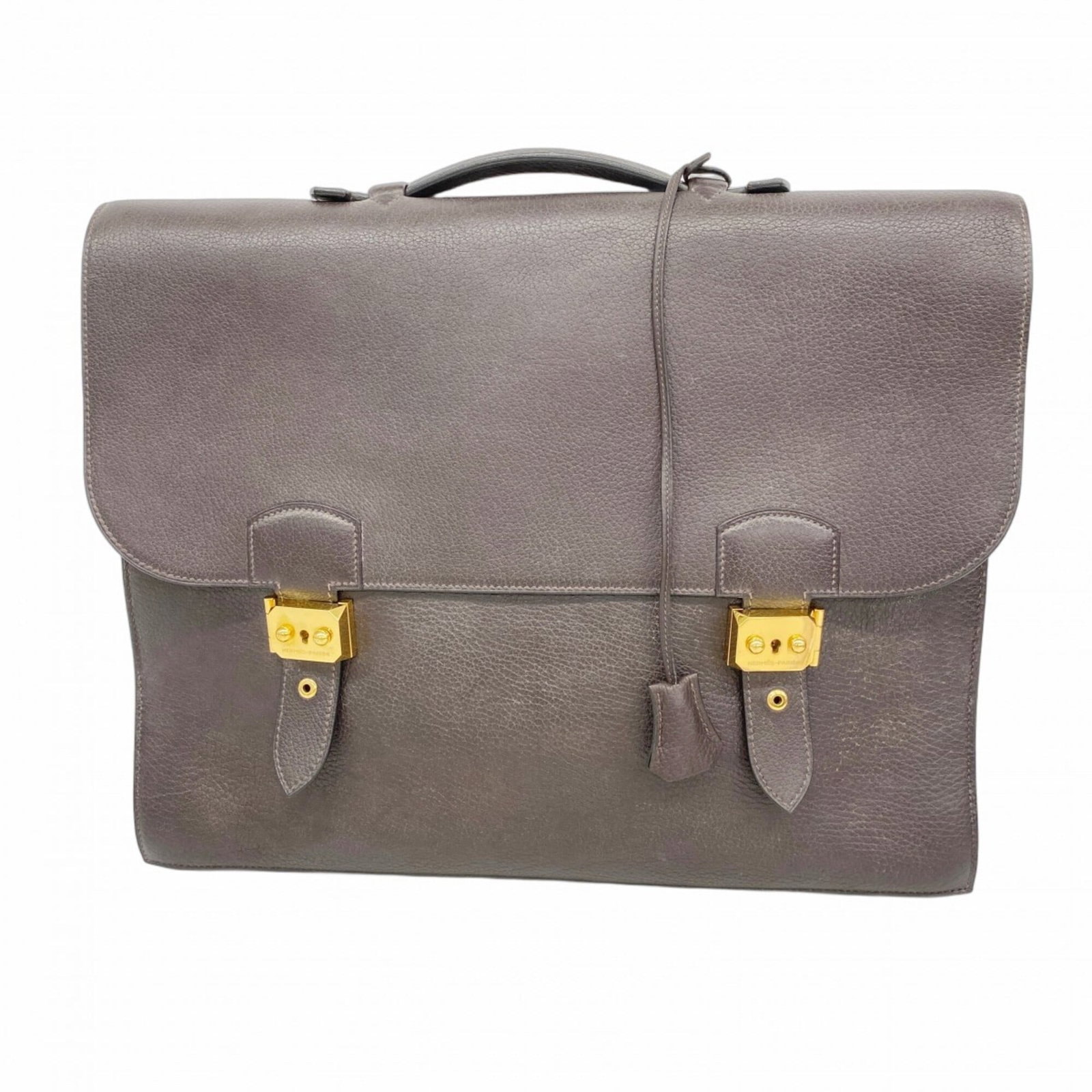 Clemence leather taurillon briefcase Hermes (1 of 11)