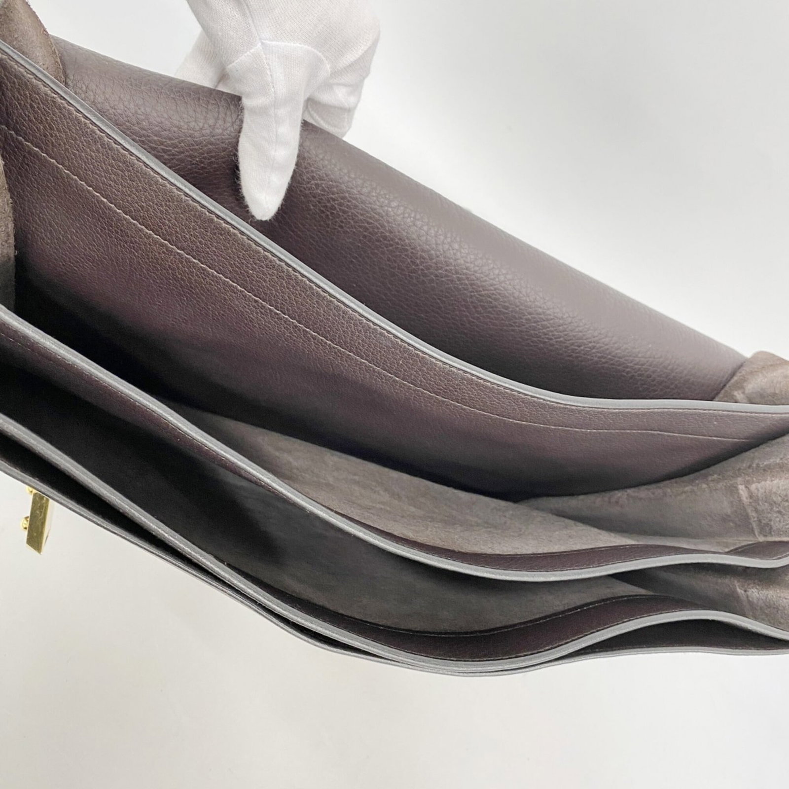 Clemence leather taurillon briefcase Hermes - 4